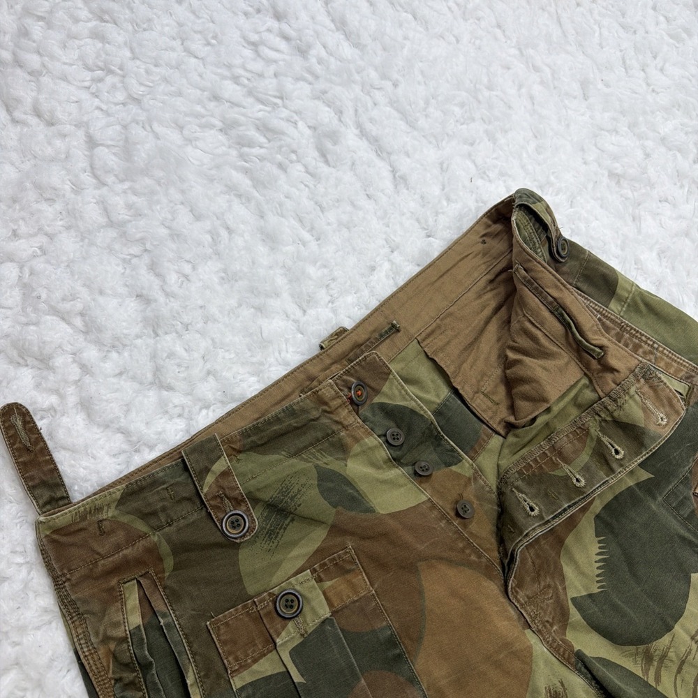 VTG Polo Ralph Lauren "British Camo" Cargo Shorts Men's Relaxed Baggy Fit Rare!